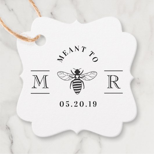 ハニーエレガントの筏に結婚なる フェイバータグ (正面)