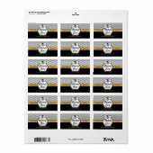 ハニーエレガントビー養蜂場ハニカムブラックイエロー ラベル (フルシート)