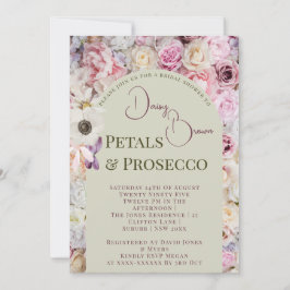 ハニーエレガントフローラアーチサマーブライダルシャワー 招待状