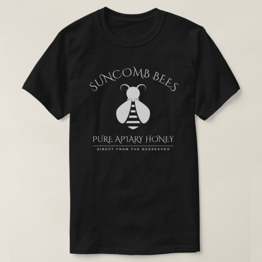ハニーカスタムビーのロゴ Tシャツ (デザイン正面)