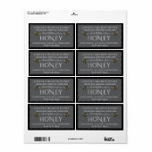 ハニーカスタムレベル | クラシックラウンドステッカー ラベル (フルシート)