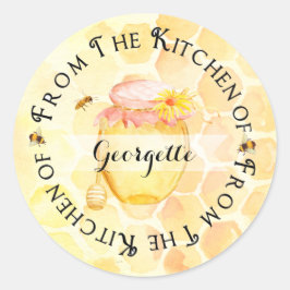 ハニーキャニングラベル ラウンドシール