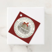 ハニーギフトバスケットとトートバッグの休日ラベル フェイバータグ (インサイチュ)