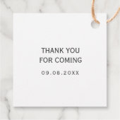 ハニーギフトラベル結婚のラベル、クラフト フェイバータグ (裏面)