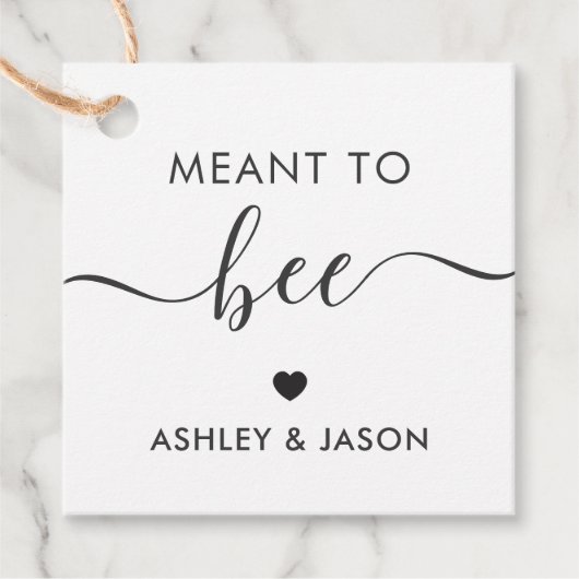 ハニーギフトラベル結婚のラベル、クラフト フェイバータグ (正面)