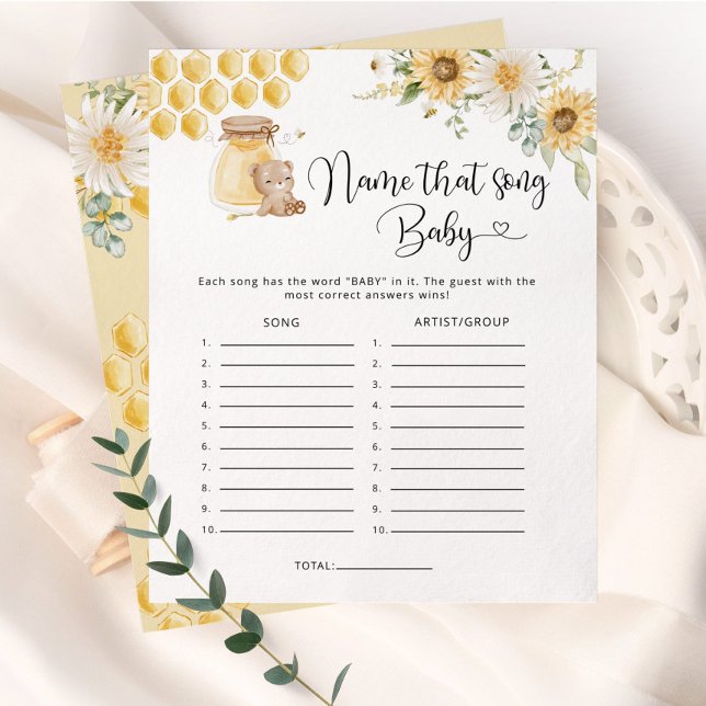 ハニークマの名前その歌の赤ちゃんシャワーのゲーム (クリエイターアップロード済み)