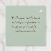 ハニークマ製品ラベル付きスケップリトルクマ フェイバータグ (裏面)