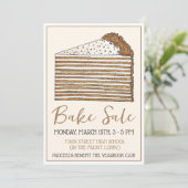 ハニーケーキロシアのウクライナデザートベイクセール 招待状 (スタンド正面)