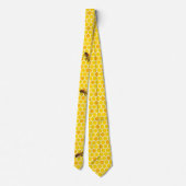 ハニーコームのまわりにネックタイ ネクタイ (裏面)