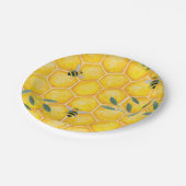 ハニーコームのまわりに ペーパープレート (アングル)