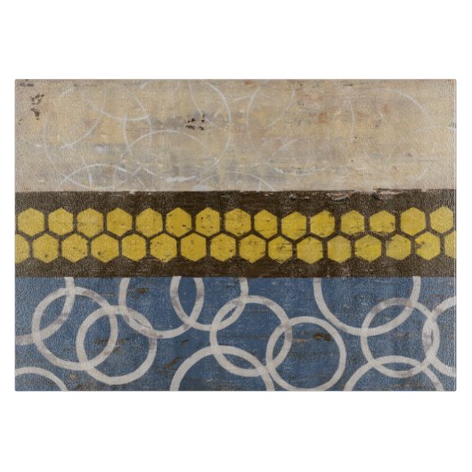 ハニーコーム抽象芸術I カッティングボード (正面)