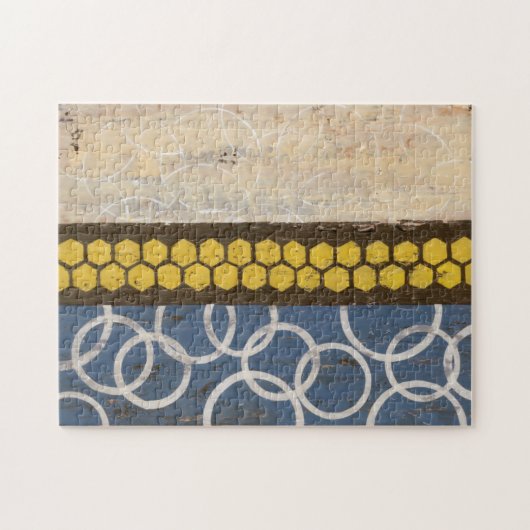 ハニーコーム抽象芸術I ジグソーパズル (横)