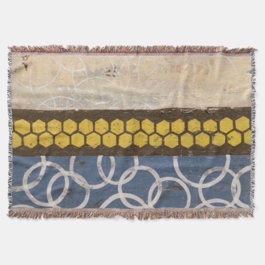 ハニーコーム抽象芸術I スローブランケット (正面)