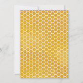 ハニーコーム蜂ベビーシャワー 招待状 (裏面)