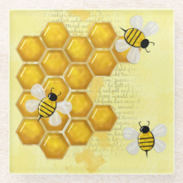 ハニーコーム3Dウィムジー ガラスコースター
