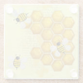 ハニーコーム3Dウィムジー ガラスコースター (裏面)
