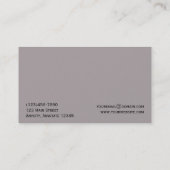 ハニーサックルのピンクの名刺の蝶 名刺 (裏面)