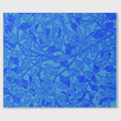 ハニーサックルの美しい青のラッピング紙 ラッピングペーパー (フラット)