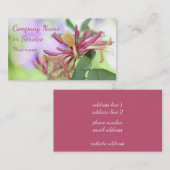 ハニーサックルの花の写真 名刺 (正面/裏面)