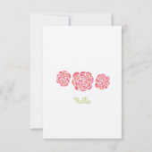 ハニーサックルの花の夏の第21誕生日の招待 招待状 (裏面)