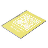 ハニーサックルアコーンおよびリーフタイルデザイン ノートブック (左側)