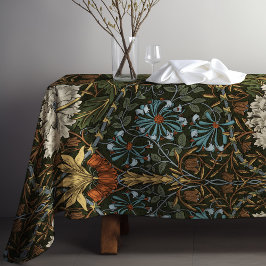 ハニーサックルアールヌーボーフローラルパターンモリス テーブルクロス