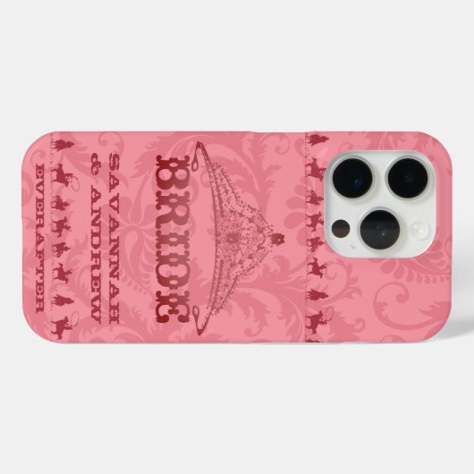 ハニーサックルウエスタンヴィンテージウェディング Case-Mate iPhoneケース (裏面 (横))