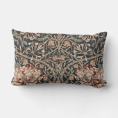 ハニーサックルエレガンス:ヴィンテージフローラ腰枕 ランバークッション (裏面)