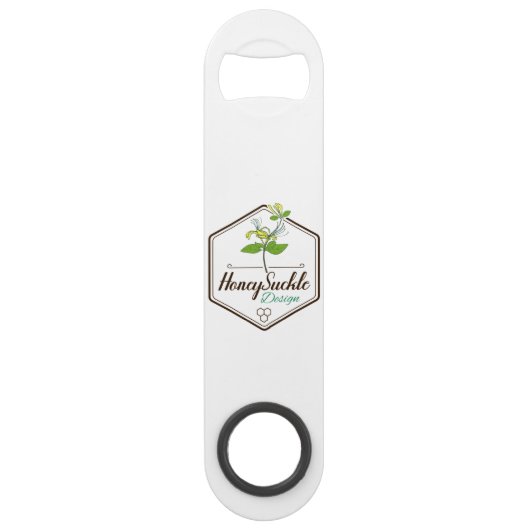 ハニーサックルデザインボトルオープナー スピード栓抜き (正面)
