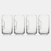 ハニーサックルデザイン ガラス缶 (左)