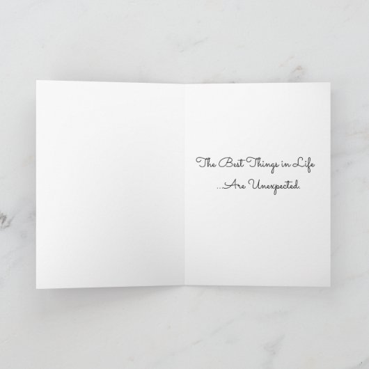 ハニーサックルハミングバードウォーターカラーグリーティングカード カード (内部)