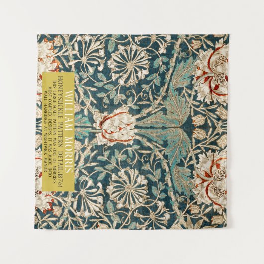 ハニーサックルパターン – ウィリアム・モリスデザイン タペストリー (正面(横))