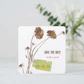 ハニーサックルピンクの花の植物保存日 セーブザデート (スタンド正面)