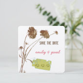 ハニーサックルピンクの花の植物保存日 セーブザデート (スタンド正面)