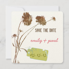 ハニーサックルピンクの花の植物保存日 セーブザデート