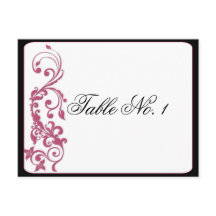 ハニーサックルピンクラウンドコーナーテーブル番号