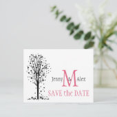 ハニーサックルピンク日付カードの保存 案内ポストカード (スタンド正面)