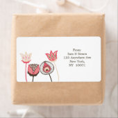 ハニーサックルファンキー花差出人住所ラベル ラベル (インサイチュ)