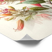 ハニーサックルフラワーアートプリントポスター ポスター (角)