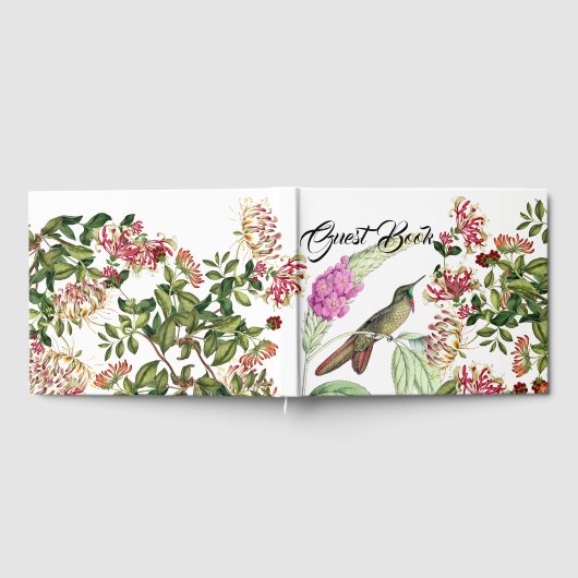 ハニーサックルフラワーズハミングバードゲストブック ゲストブック (全面)