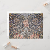ハニーサックルプリント(William Morris) カード (正面/裏面インサイチュ)