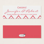 ハニーサックルモダンピンクチ結婚ェブロンのドリンク (正面&裏面)