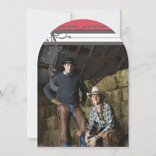 ハニーサックルヴィンテージシャンデリア結婚式招待状 招待状 (正面)