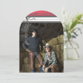 ハニーサックルヴィンテージシャンデリア結婚式招待状 招待状 (スタンド正面)