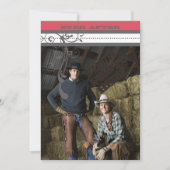 ハニーサックルヴィンテージシャンデル 招待状 (正面)