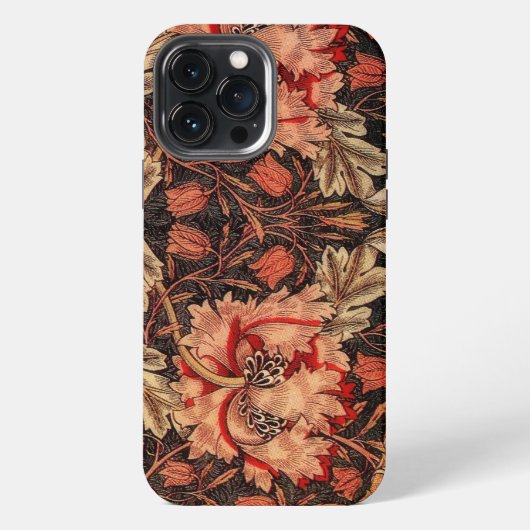 ハニーサックルヴィンテージ花柄 iPhoneケース (裏面)