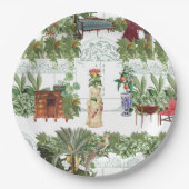 ハニーサックル待ち |白 ペーパープレート (正面)