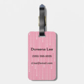 ハニーサックル背景 ラゲッジタグ (裏面縦)