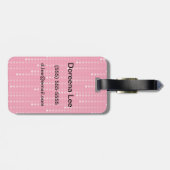 ハニーサックル背景 ラゲッジタグ (裏面横)