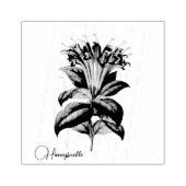 ハニーサックル花ゴム印 ラバースタンプ (インプリント)